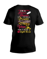 Funeral Director Im not a princess V-Neck T-Shirt tile