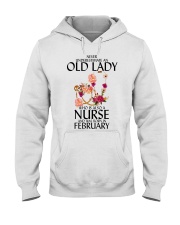 Never Underestimate an old lady february Hooded Sweatshirt tile