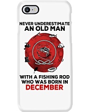 Never underestimate Fishing December Phone Case tile