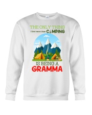 The only thing I love more than camping gramma Crewneck Sweatshirt tile