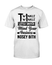 TWINKLE TWINKLE little snitch mind your beardman Classic T-Shirt front