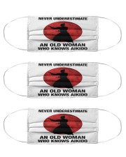 Never underestimate an old woman who knows aikido Mask tile