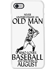 Never underestimate an old man august Phone Case tile