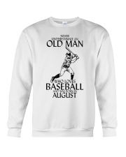 Never underestimate an old man august Crewneck Sweatshirt tile