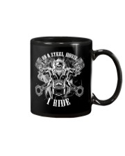 On a stell horse I ride Mug tile