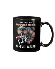 Time spent with Taekwondo and dogs Mug tile