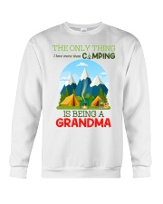 The only thing I love more than camping Crewneck Sweatshirt tile