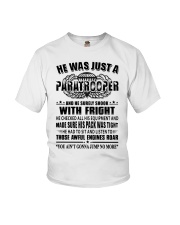 he was just a paratrooper and he surely shook Youth T-Shirt tile
