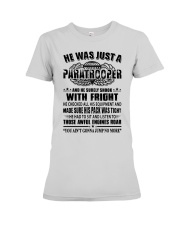 he was just a paratrooper and he surely shook Premium Fit Ladies Tee tile