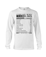 February born fact Long Sleeve Tee tile