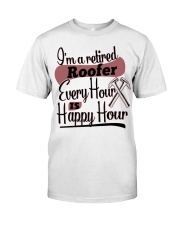 i am a retired roofer every hour Premium Fit Mens Tee tile