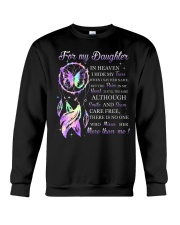 For my daughter in heaven I hide my tears Crewneck Sweatshirt tile