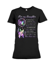 For my daughter in heaven I hide my tears Premium Fit Ladies Tee tile
