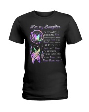 For my daughter in heaven I hide my tears Ladies T-Shirt tile