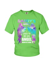 Daddy's girl I used to his angel now he's mine Youth T-Shirt tile