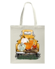 Halloween its fall y'all Tote Bag tile