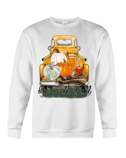 Halloween its fall y'all Crewneck Sweatshirt tile