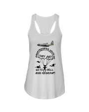 paratrooper never die Ladies Flowy Tank tile