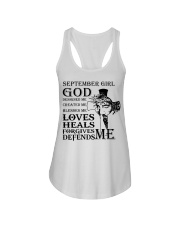 September girl god designed me created me Ladies Flowy Tank tile