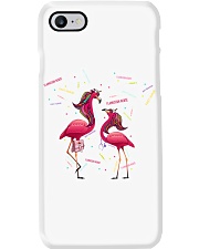 flamingo nurse Phone Case tile