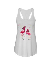 flamingo nurse Ladies Flowy Tank tile