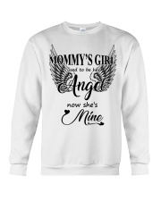 Mommy's girl i used to be his angel now she's mine Crewneck Sweatshirt tile