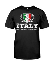 ITALY That's Where My Story Premium Fit Mens Tee thumbnail
