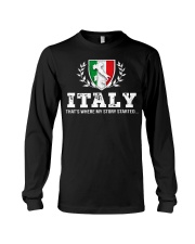 ITALY That's Where My Story Long Sleeve Tee thumbnail