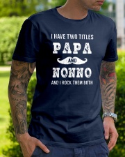 I have two titles Papa and Nonno Classic T-Shirt lifestyle-mens-crewneck-front-7