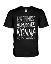 HAPPINESS IS BEING A NONNA V-Neck T-Shirt thumbnail