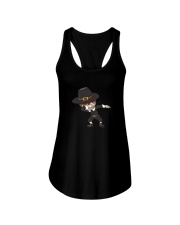 DABBING PILGRIM AND DABBING TURKEY T-SHIRT Ladies Flowy Tank thumbnail