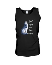 JUST A GIRL WHO LOVES WOLVES SHIRT Unisex Tank thumbnail
