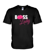 BOSS LADY TSHIRT FUNNY GRAPHIC SHIRT V-Neck T-Shirt thumbnail