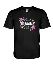 BEST GRAMMY EVER FLORAL T-SHIRT V-Neck T-Shirt thumbnail