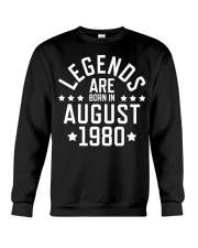Legends are born August 1980 Crewneck Sweatshirt tile