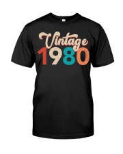 1980 vintage Born in 1980 39th Birthday Gift Premium Fit Mens Tee tile
