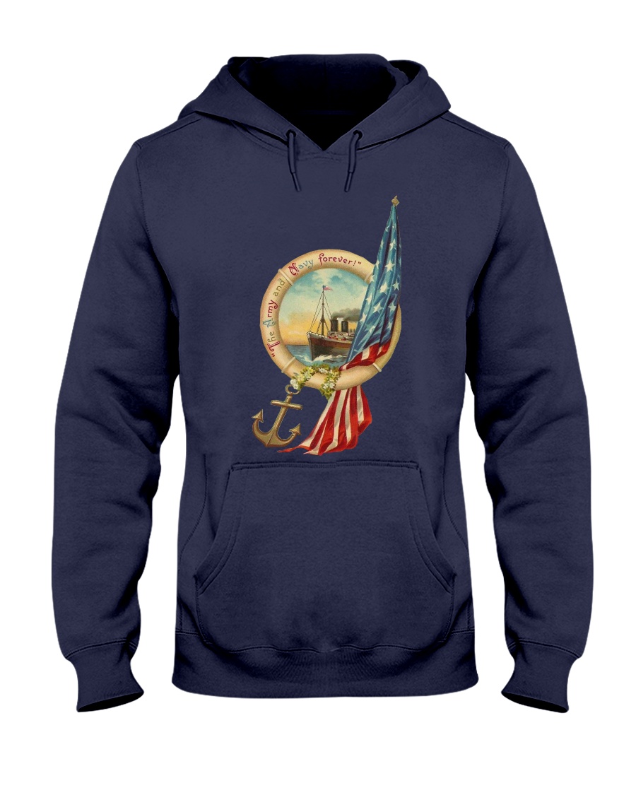 the army and navy forever Hooded Sweatshirt