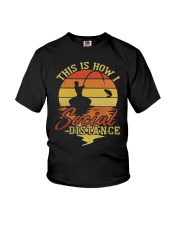 Hunting and Fishing Social Distance Youth T-Shirt thumbnail
