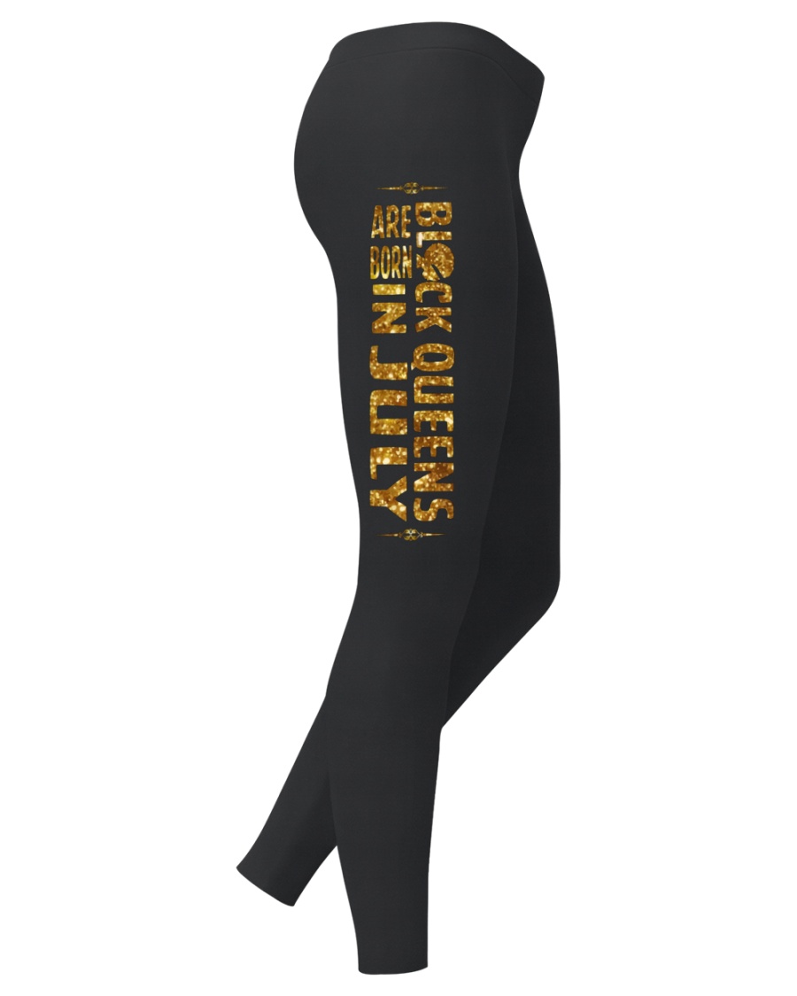 Black Queens Are Born In July Leggings Ladies Leggings