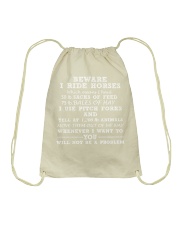 BE WARE I RIDE HORSE Drawstring Bag thumbnail