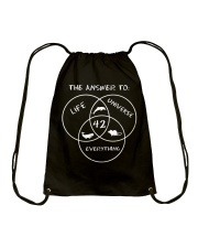 Life - Universe - Everything - 42 Drawstring Bag tile