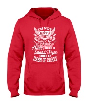 I'm not just a Scout Mom Hooded Sweatshirt front