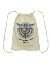 whisper words of wisdom Let It Be Drawstring Bag tile