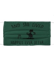 SHE LIVED HAPPILY EVER AFTER Cloth face mask thumbnail