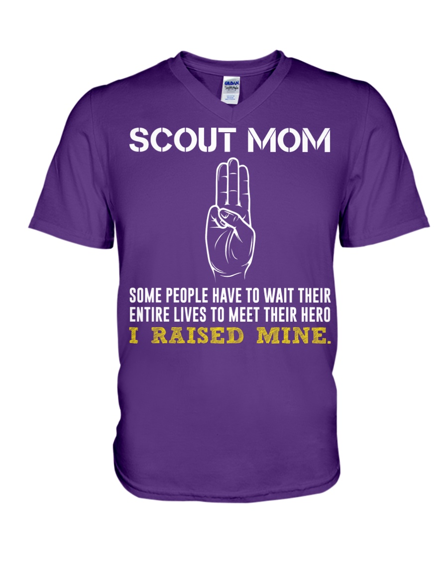 I Raised Mine V-Neck T-Shirt