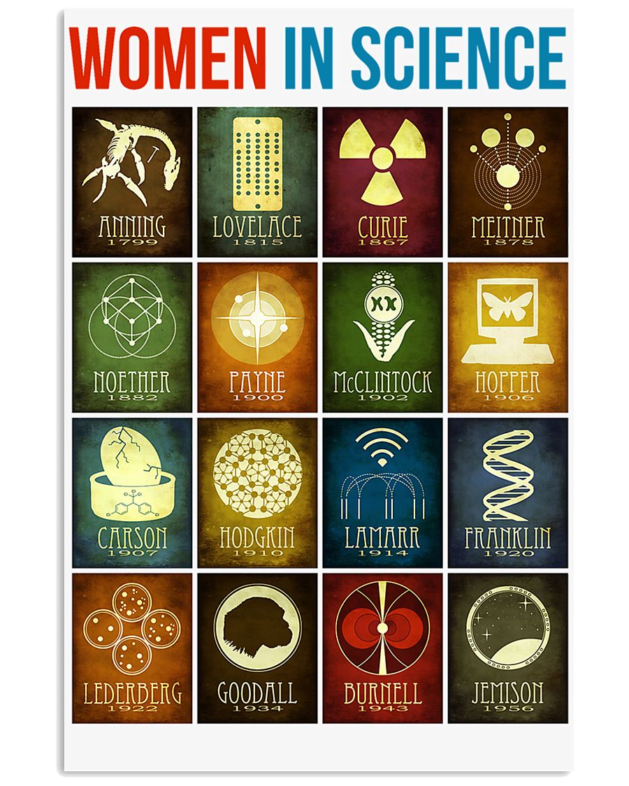 WOMEN IN SCIENCE 16x24 Poster
