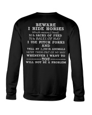 BE WARE I RIDE HORSE Crewneck Sweatshirt thumbnail