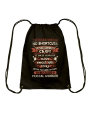 Earn the right to be a Postal Worker shirt Drawstring Bag thumbnail