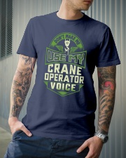 Don't make me use my Crane Operator Voice Shirt Premium Fit Mens Tee lifestyle-mens-crewneck-front-6