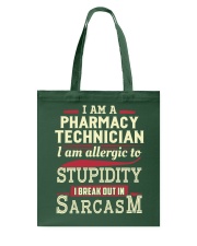 Sarcastic Pharmacy Technician Shirt Tote Bag thumbnail